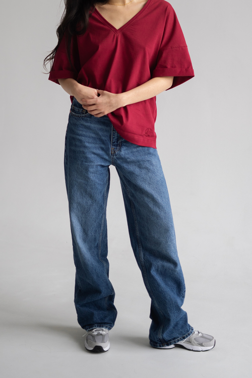 T-shirt CLARA bordowy