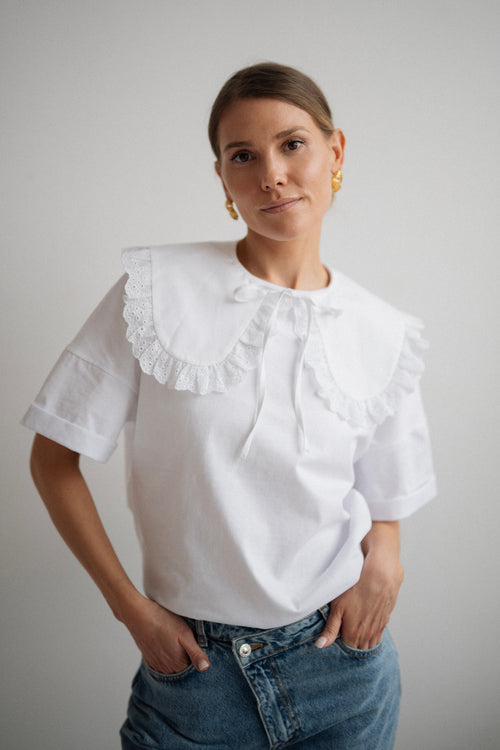 Kołnierzyk GIGI biały