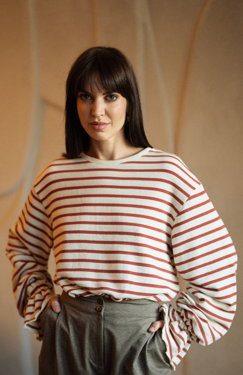 Longsleeve PALOMA terakota