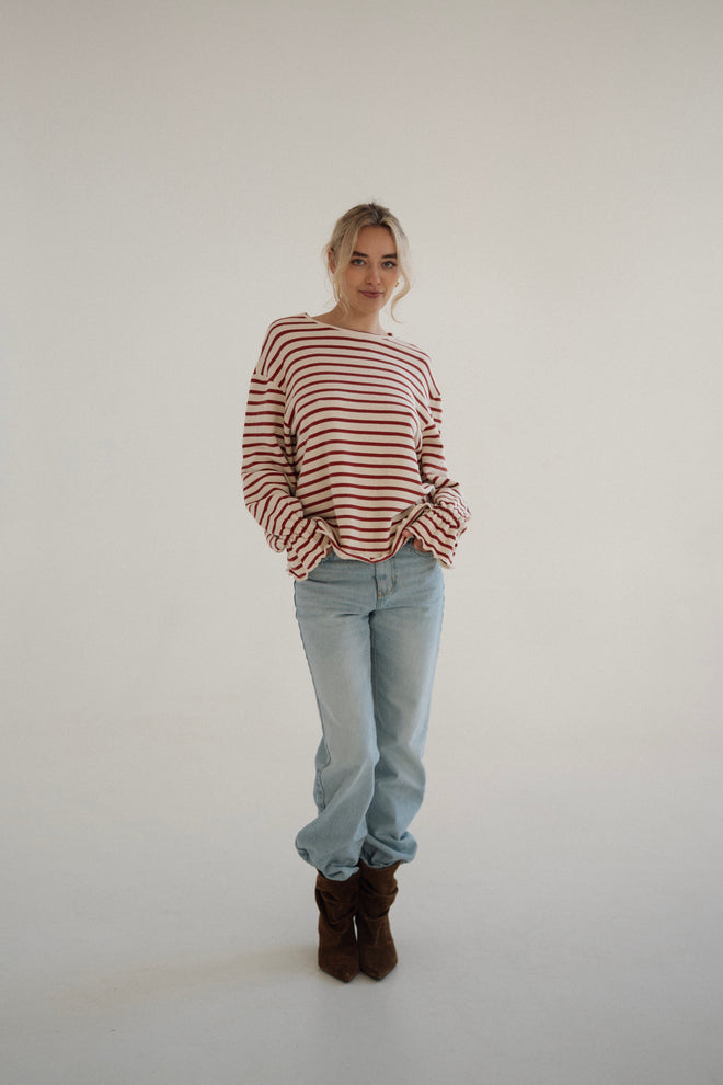 Longsleeve PALOMA terakota