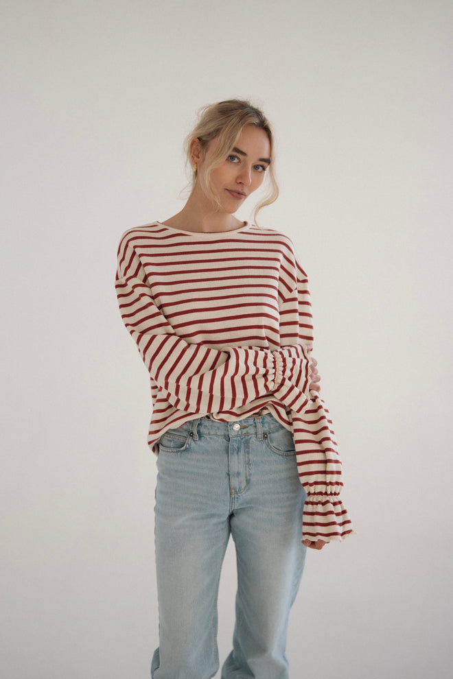 Longsleeve PALOMA terakota