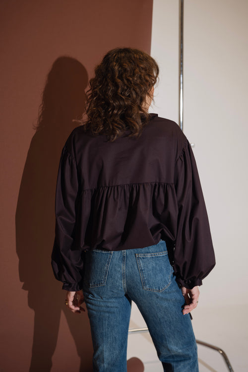 Koszula CLÉMENCE oberżyna