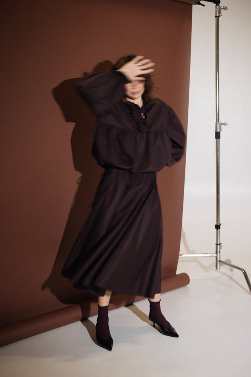 Koszula CLÉMENCE oberżyna