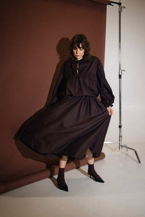 Koszula CLÉMENCE oberżyna